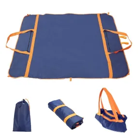 Heyjude Compact Pocket Outdoor Picnic Blanket Beach Mat Toy Mat Travel Bag Multifunction Waterproof Folding Storage Bag Waterproof