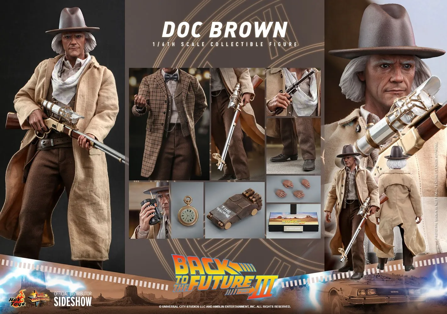 Hot Toys Back to the Future Doc Brown Sixth Scale Figure