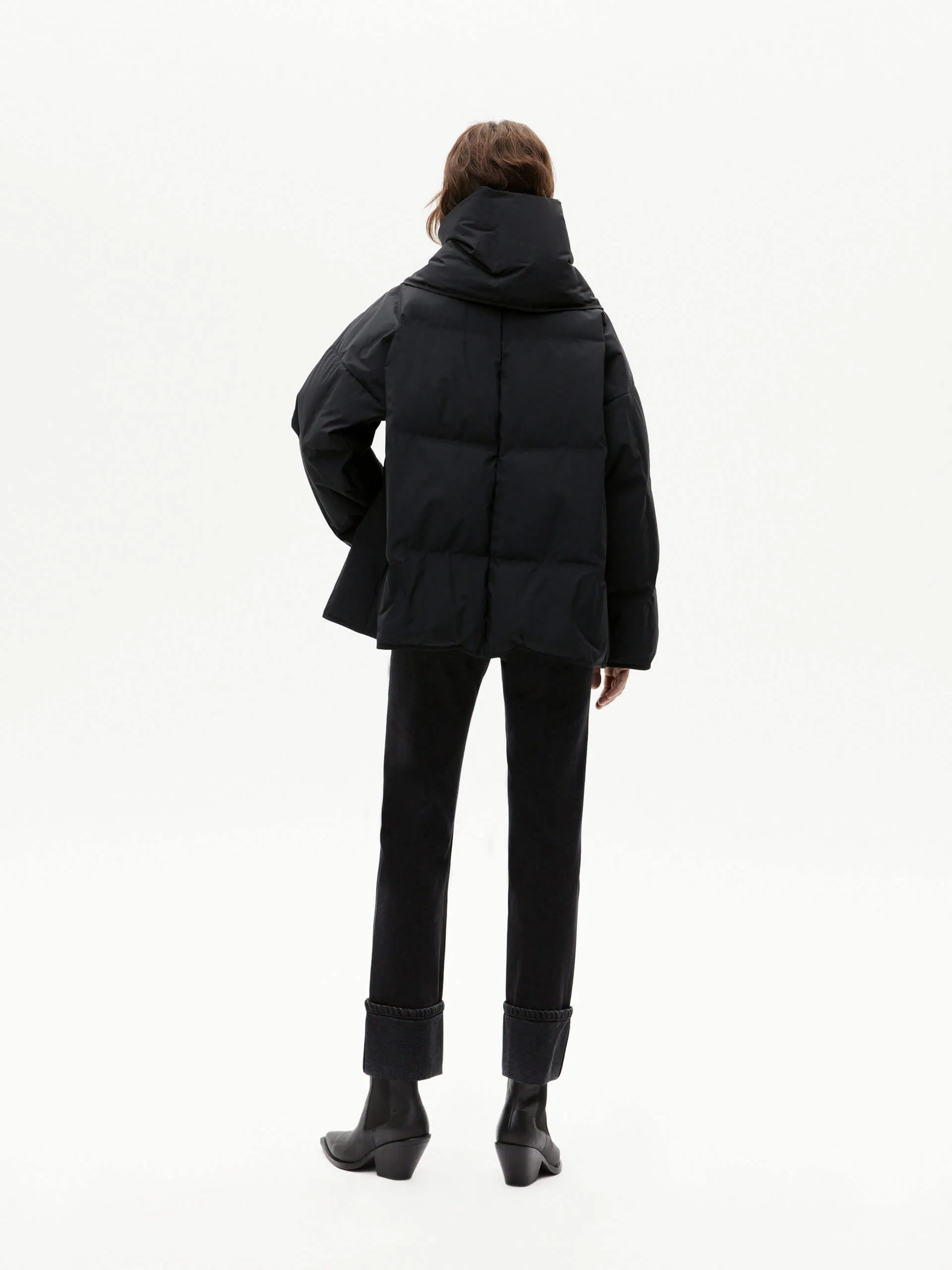 Include Scarf Puffer Coat