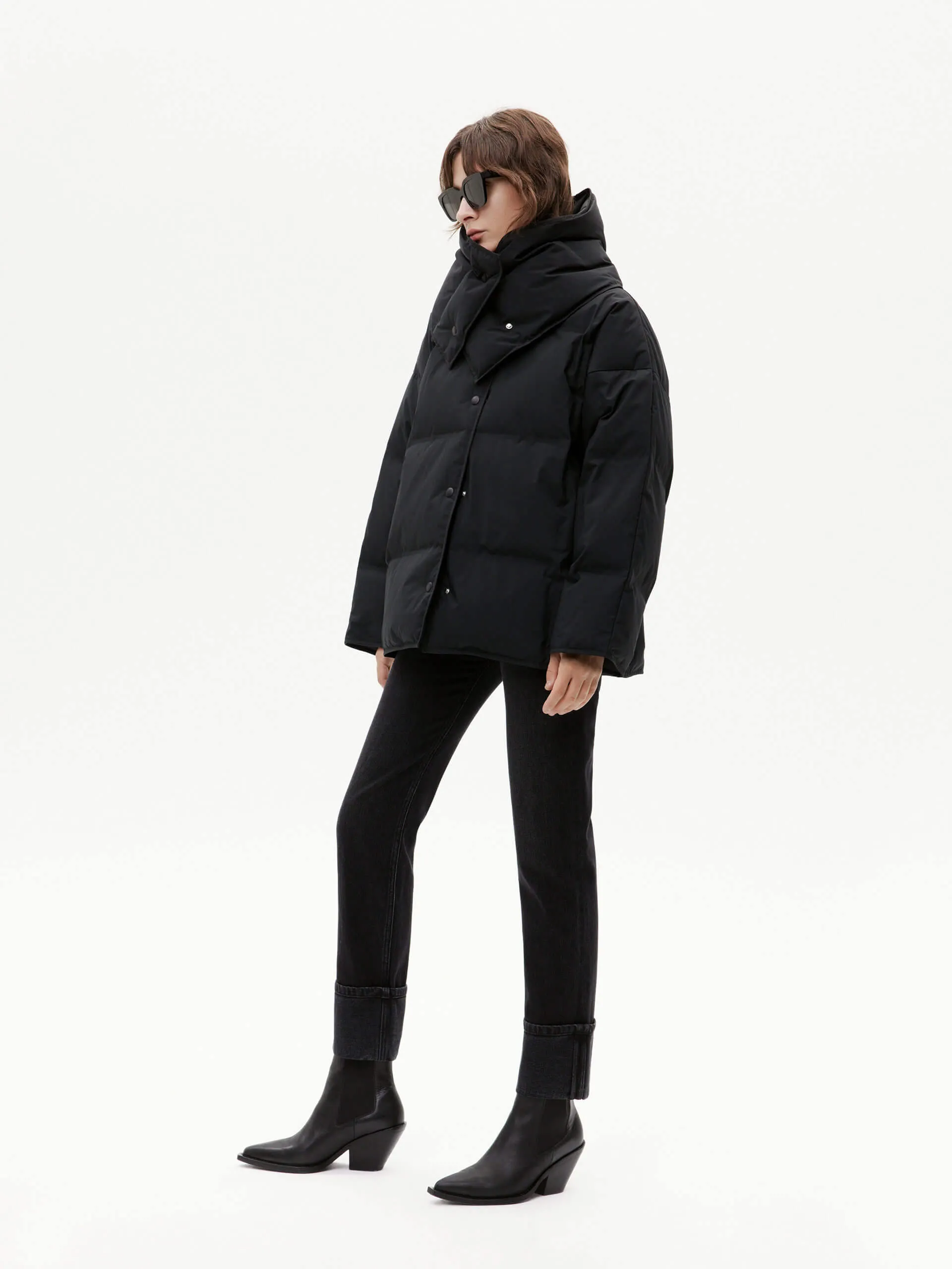 Include Scarf Puffer Coat