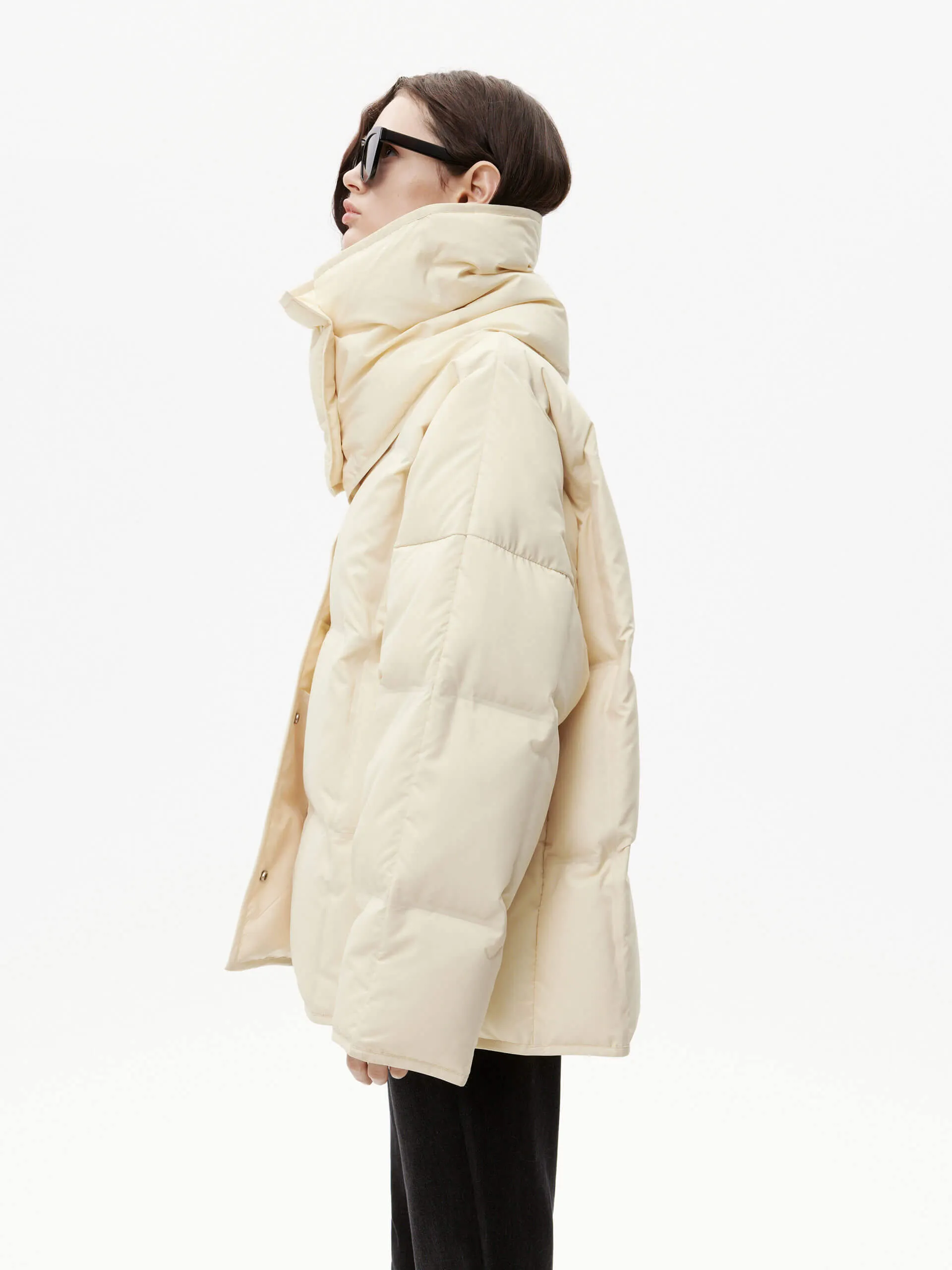 Include Scarf Puffer Coat