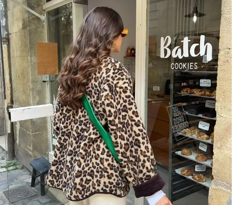 Jenna - Cosy leopard print jacket