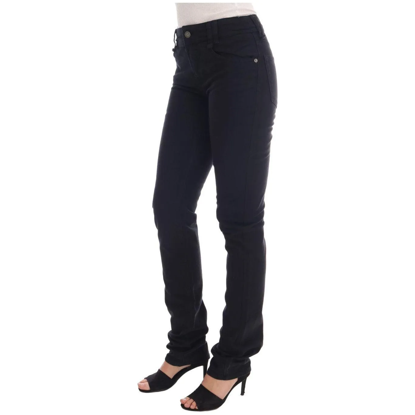 John Galliano Chic Black Regular Fit Denim Jeans