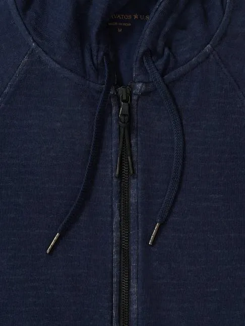 John Varvatos - Double Knit Plaited Hoodie