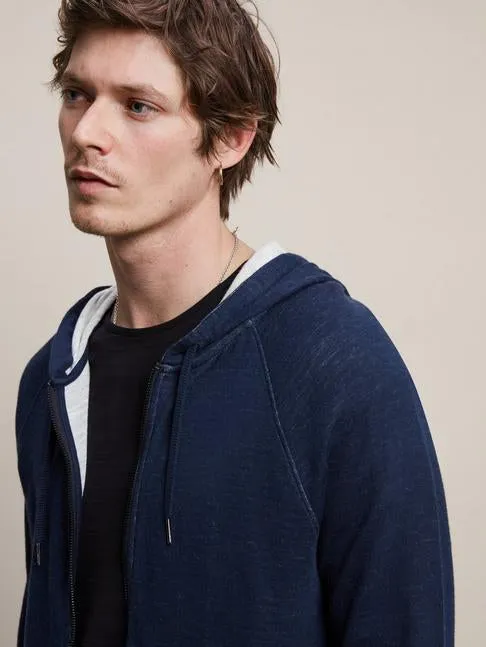 John Varvatos - Double Knit Plaited Hoodie