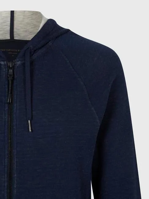 John Varvatos - Double Knit Plaited Hoodie