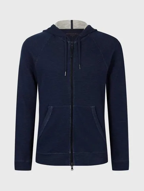 John Varvatos - Double Knit Plaited Hoodie