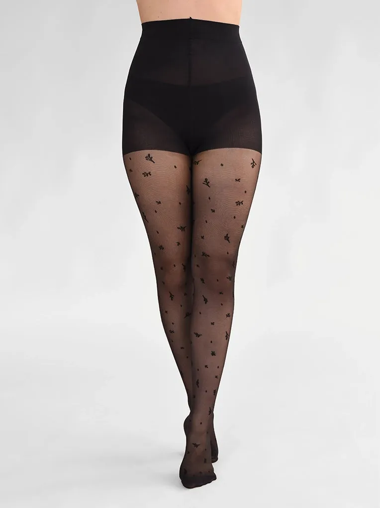 Leaf Pattern Tights