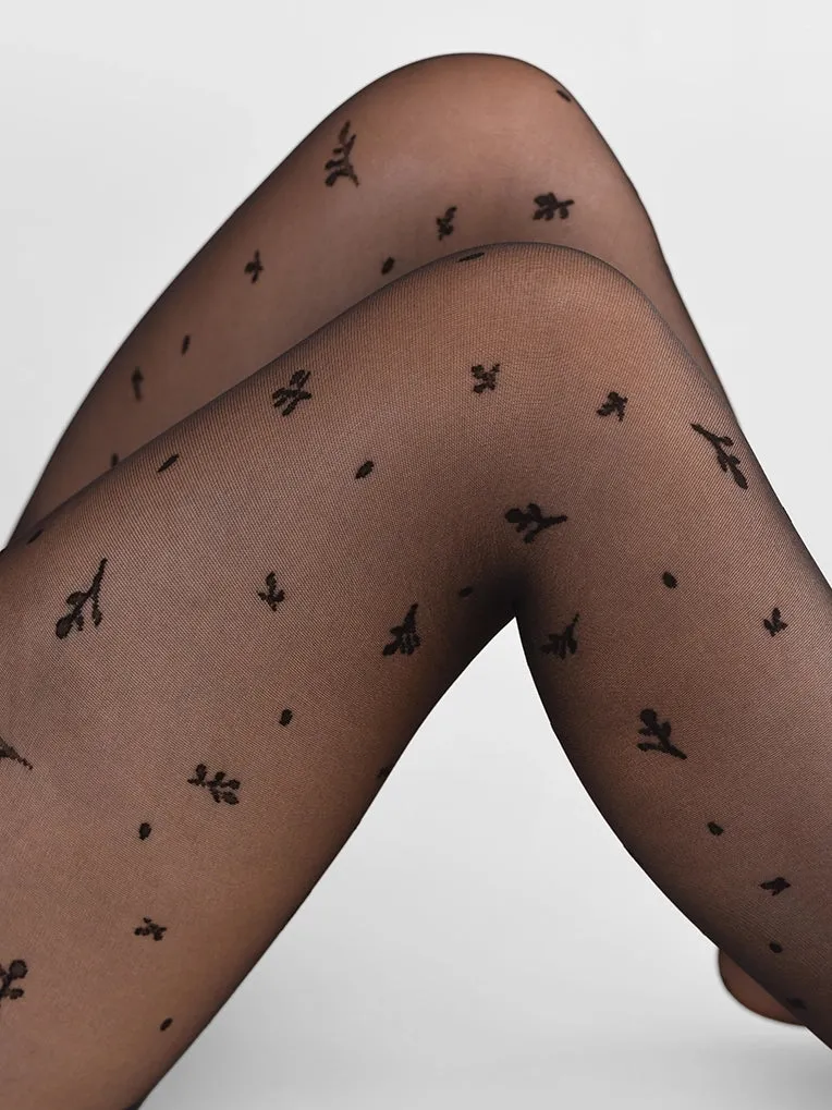 Leaf Pattern Tights