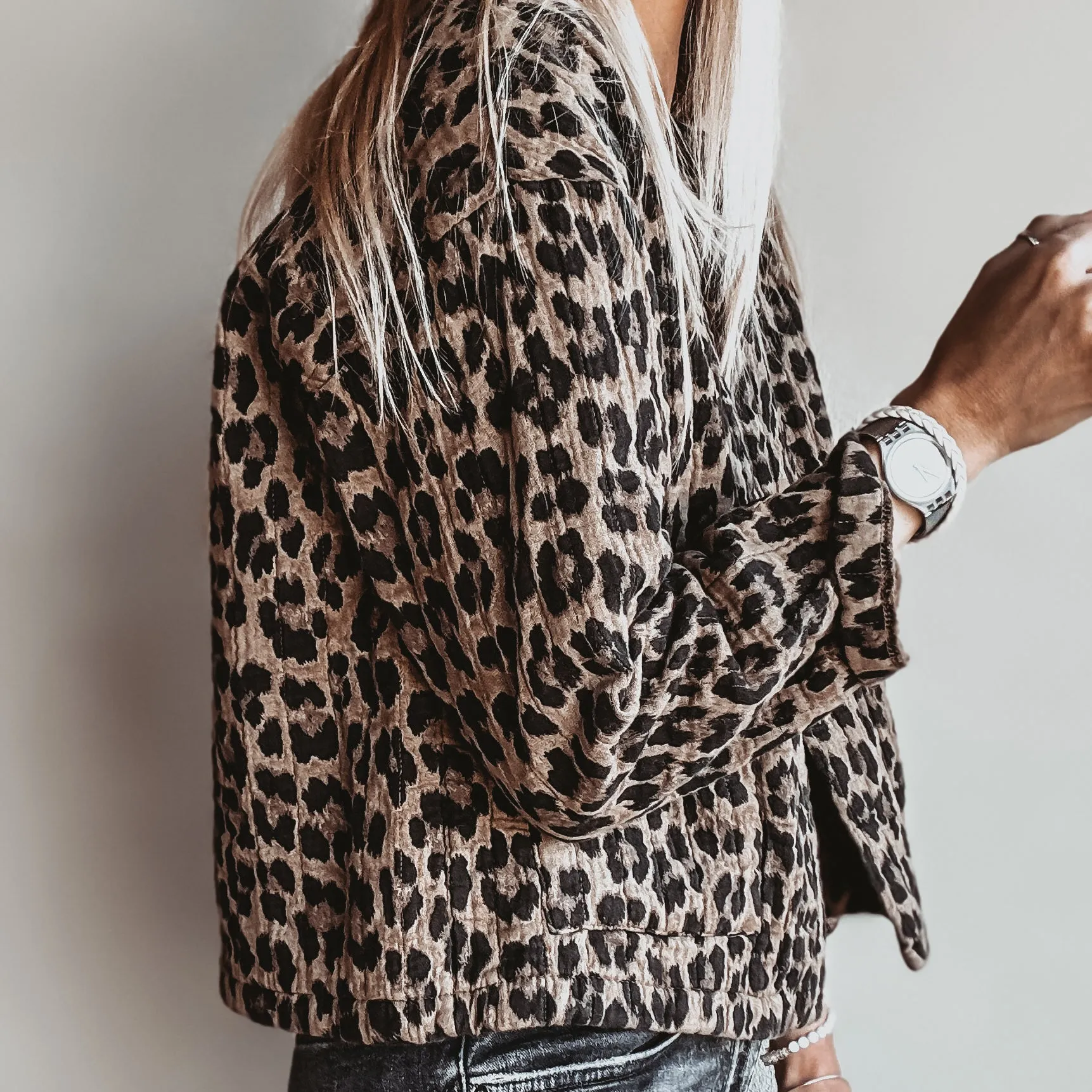 Leopard quilted jacket  *NEW*