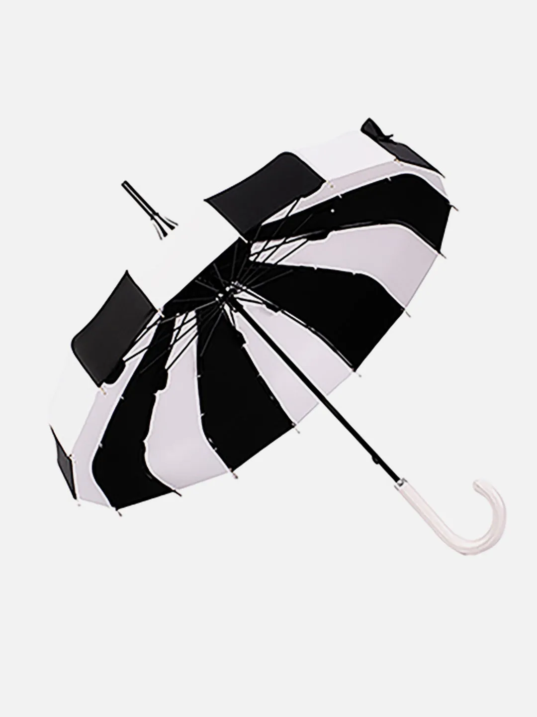 Little Surprise Box Black & white Pagoda Style Umbrella for Teens/Adults