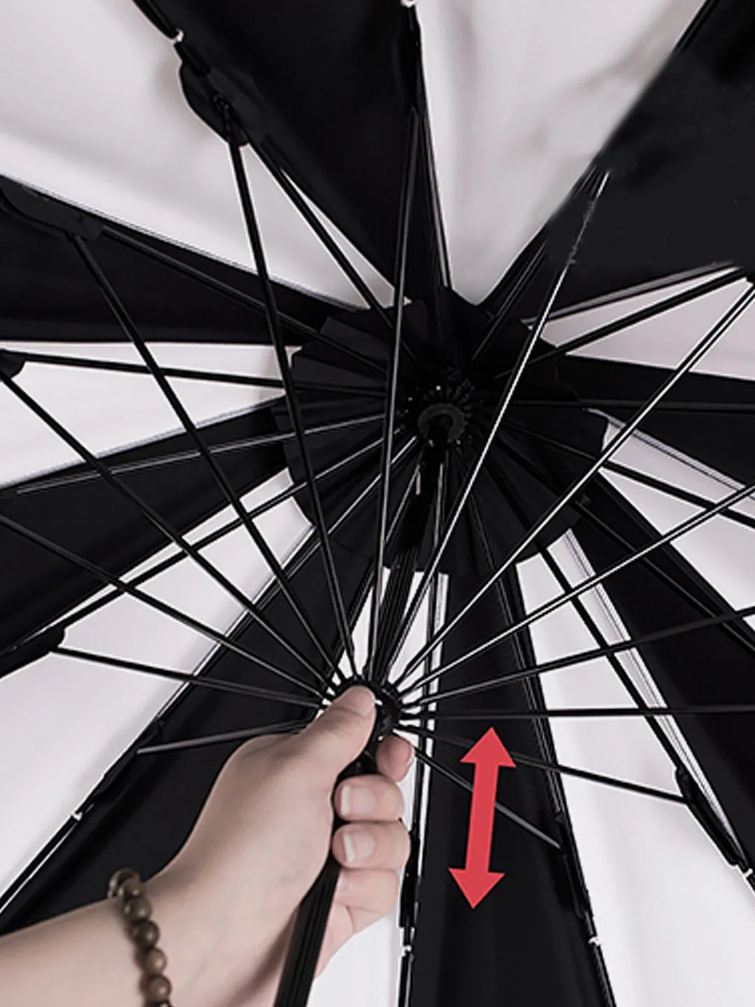 Little Surprise Box Black & white Pagoda Style Umbrella for Teens/Adults