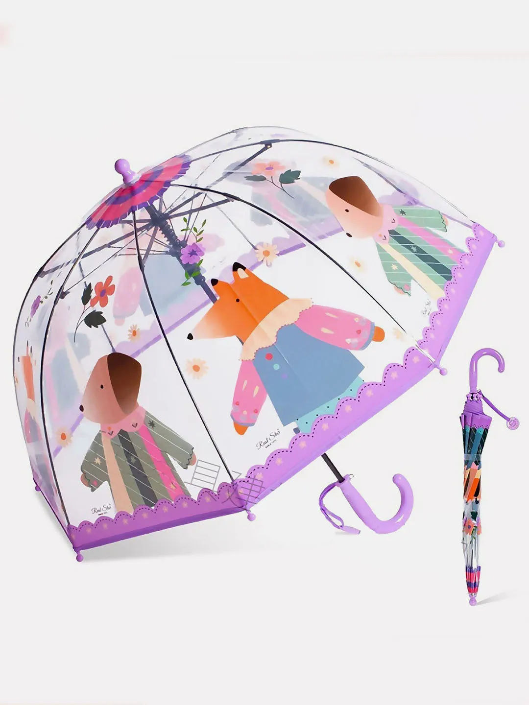 Little Surprise Box Dome Style Transparent Umbrella for Kids