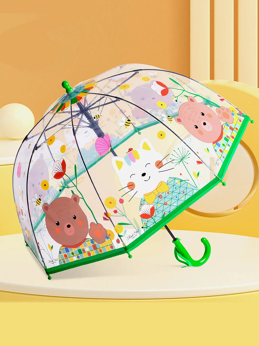 Little Surprise Box Dome Style Transparent Umbrella for Kids