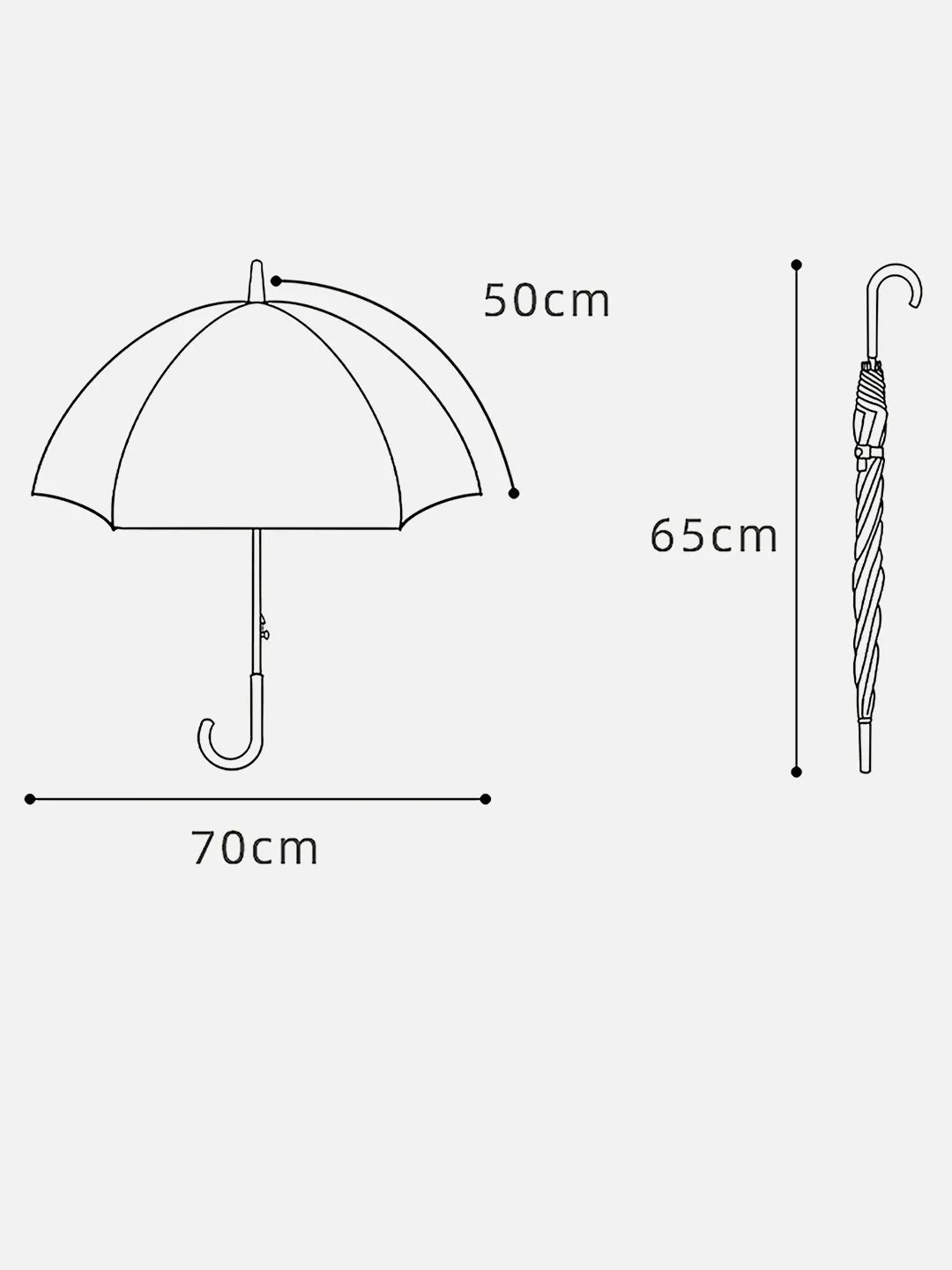 Little Surprise Box Dome Style Transparent Umbrella for Kids