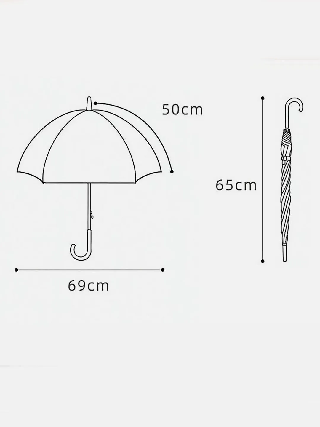 Little Surprise Box Dome Style Transparent Umbrella for Kids