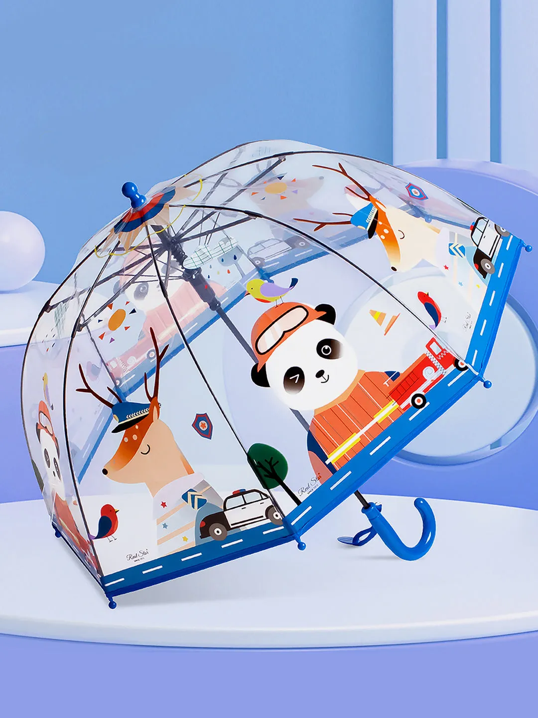 Little Surprise Box Dome Style Transparent Umbrella for Kids