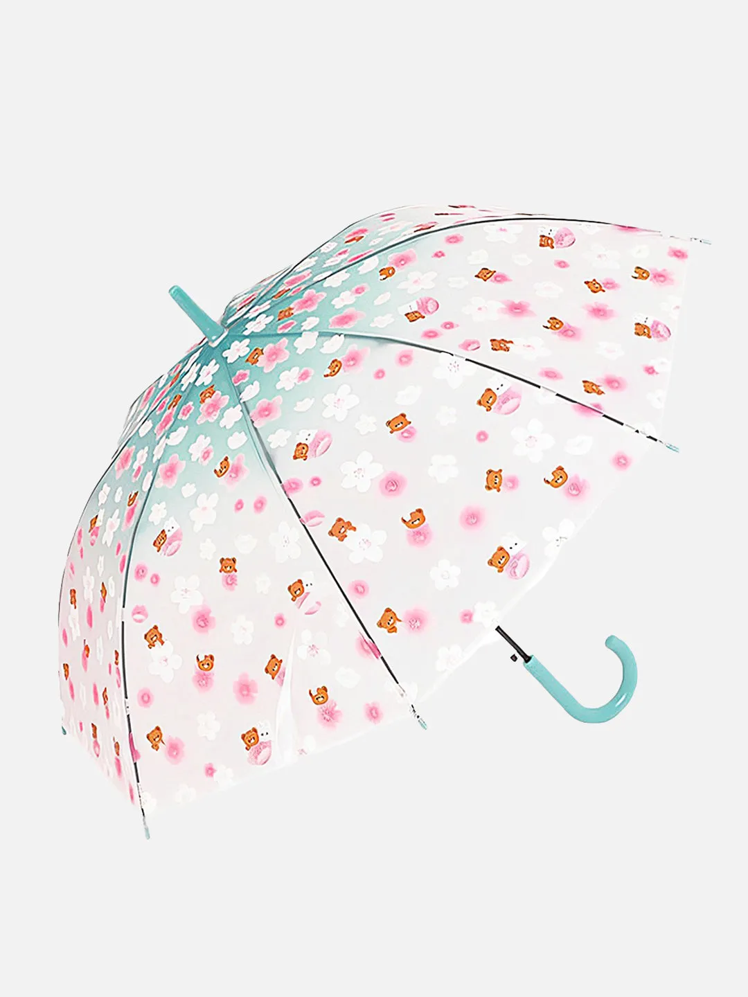 Little Surprise Box Transparent Bunny Print Umbrella for Kids