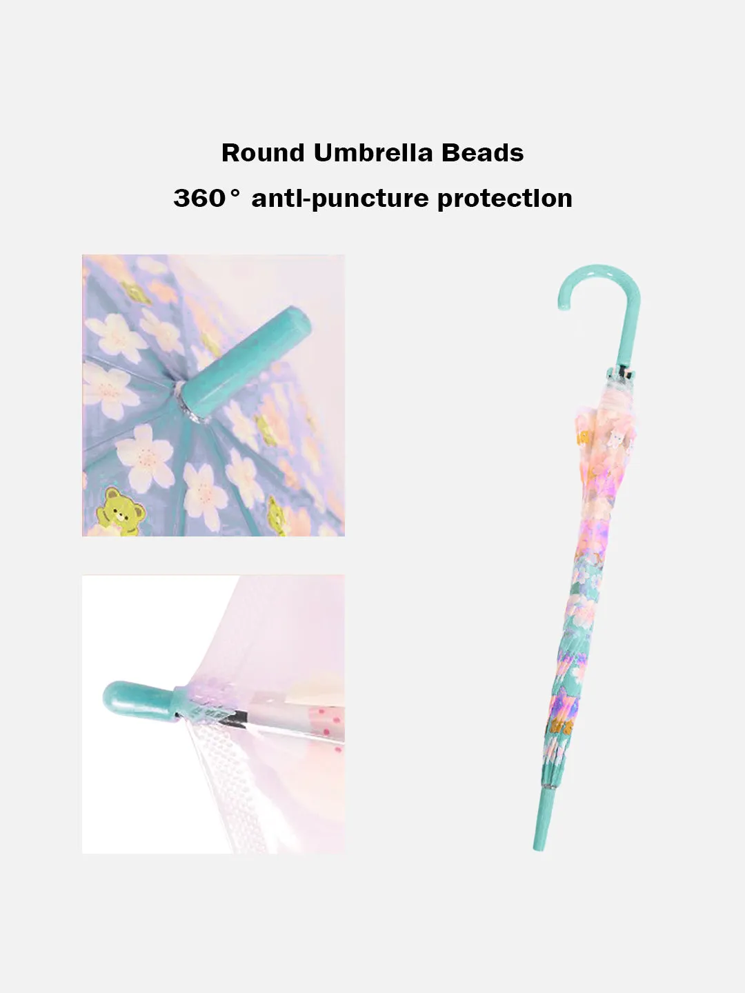 Little Surprise Box Transparent Bunny Print Umbrella for Kids