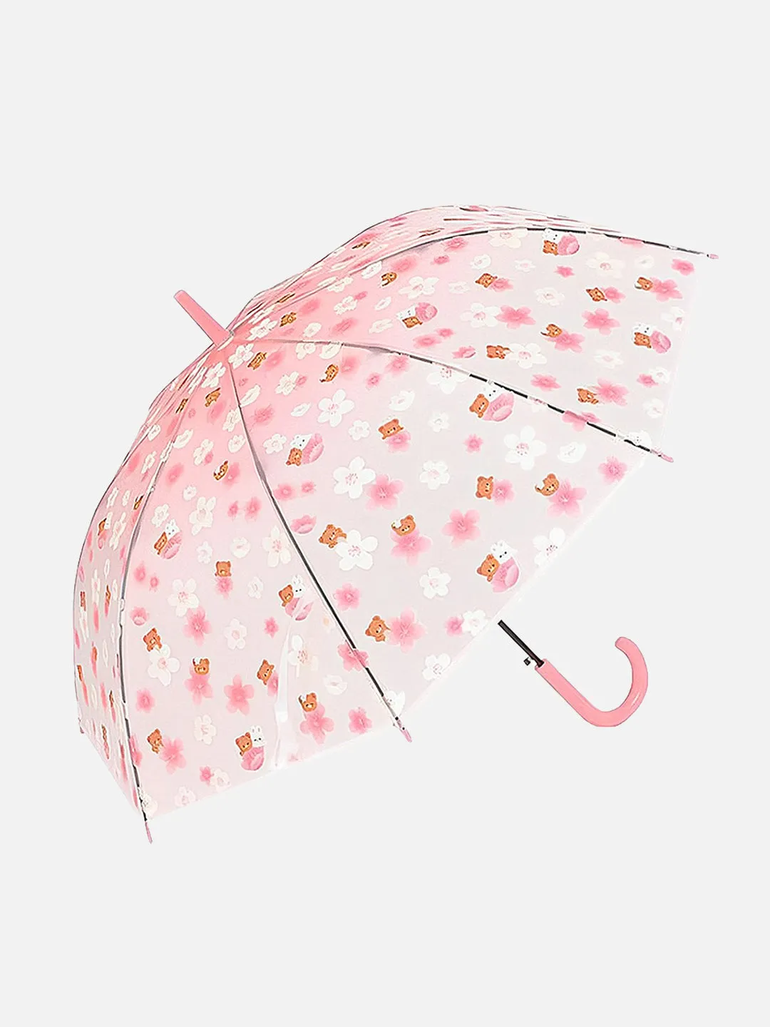 Little Surprise Box Transparent Bunny Print Umbrella for Kids