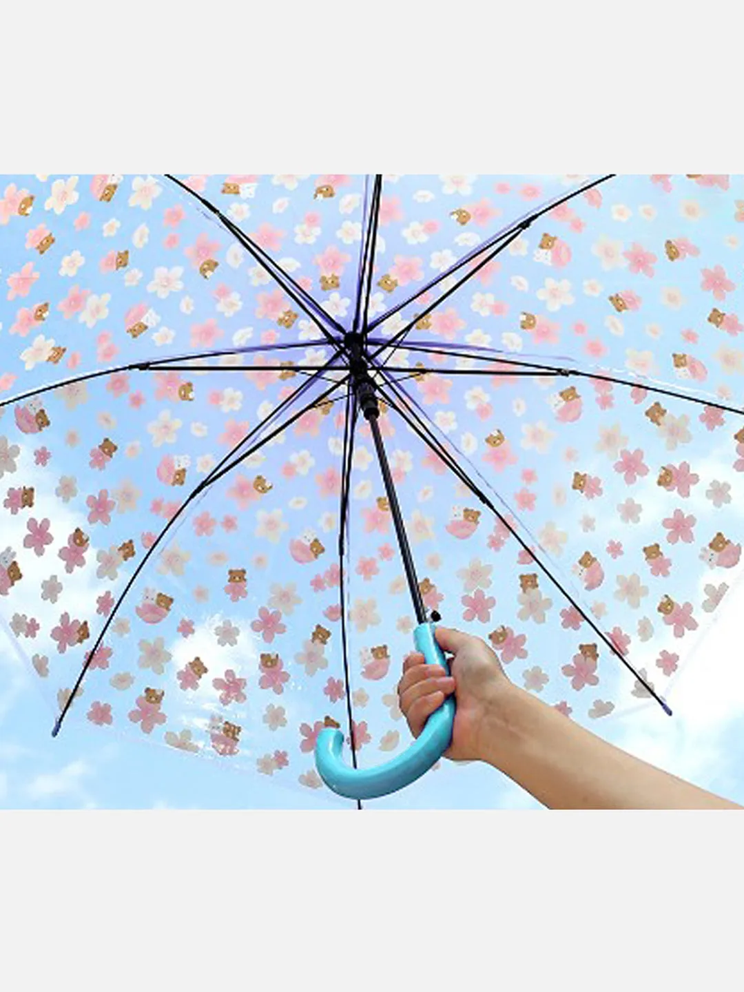 Little Surprise Box Transparent Bunny Print Umbrella for Kids