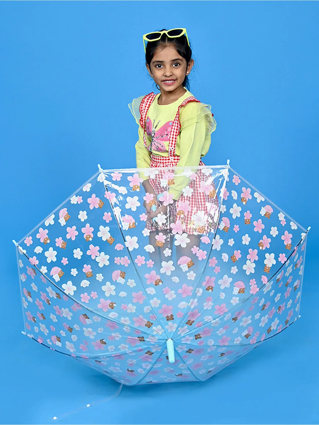 Little Surprise Box Transparent Bunny Print Umbrella for Kids