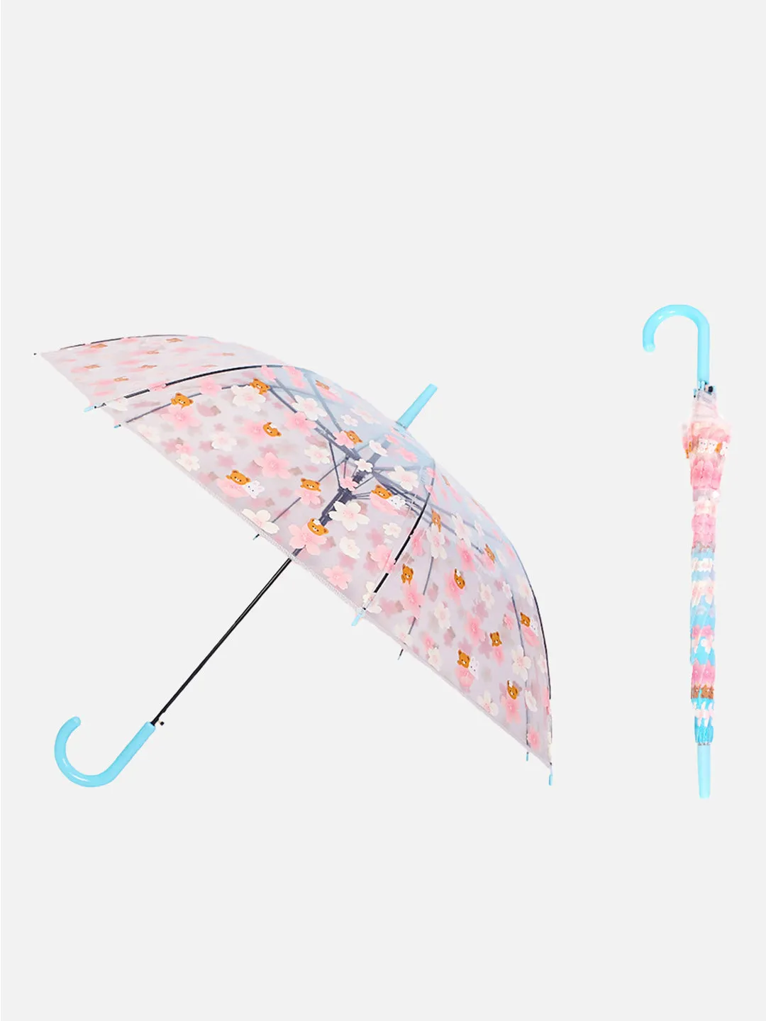 Little Surprise Box Transparent Bunny Print Umbrella for Kids