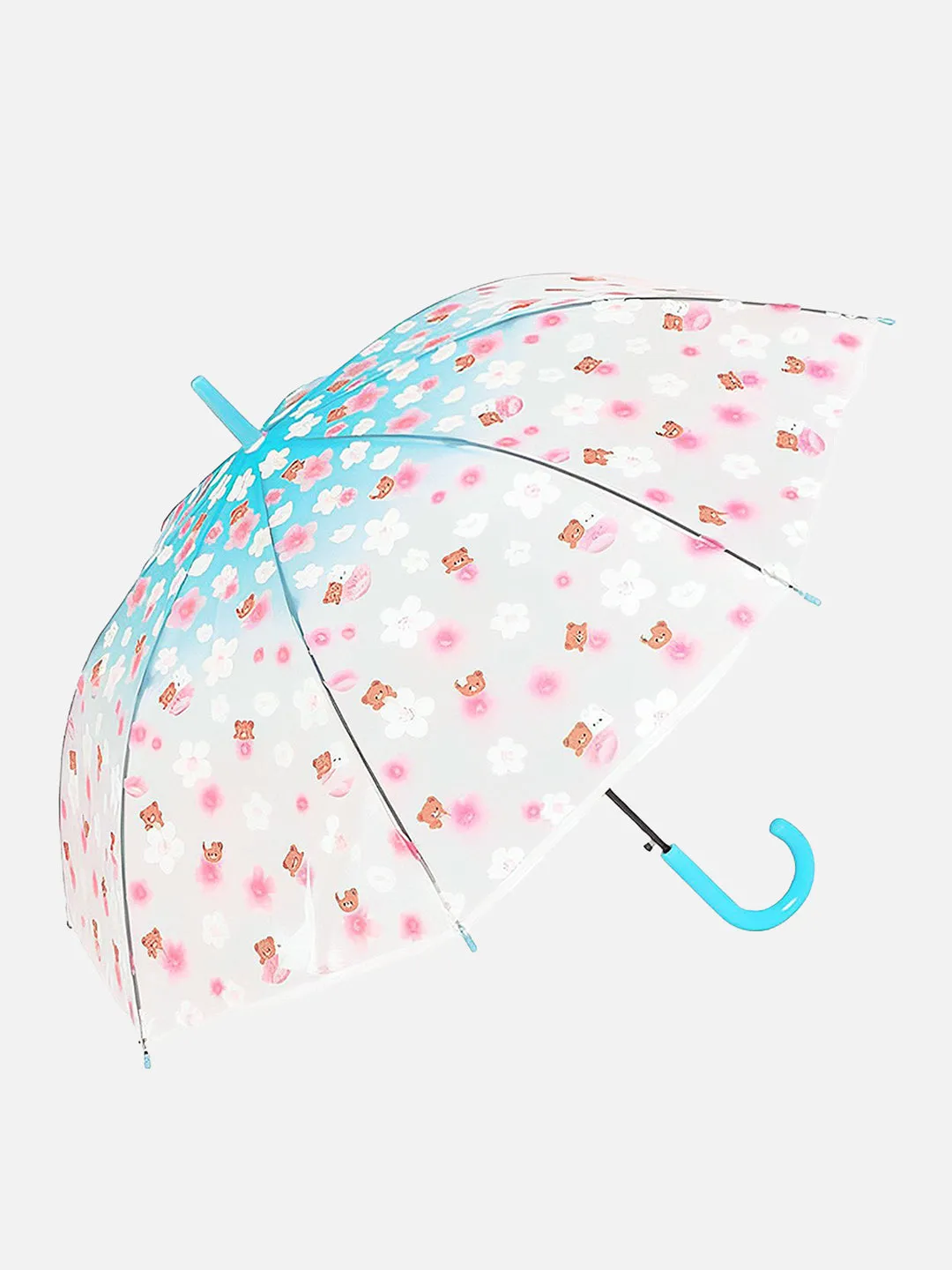 Little Surprise Box Transparent Bunny Print Umbrella for Kids