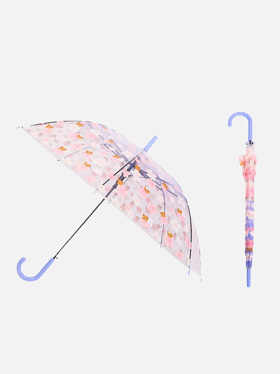 Little Surprise Box Transparent Bunny Print Umbrella for Kids