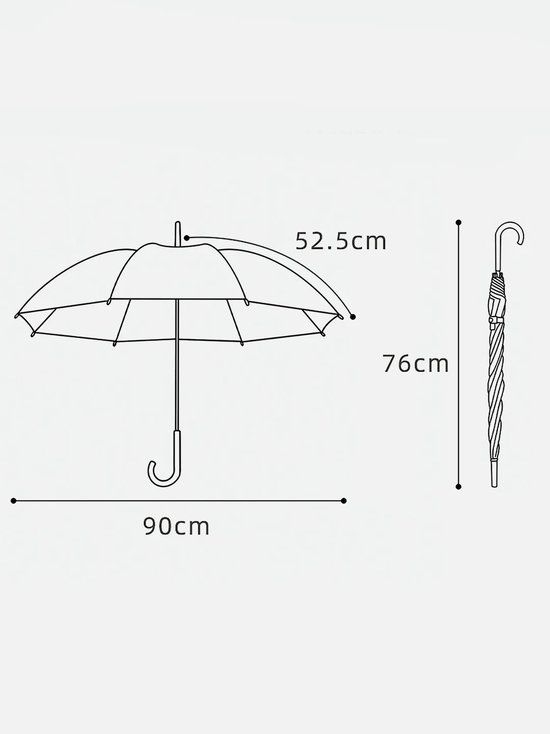 Little Surprise Box Transparent Style Blue Umbrella for Kids