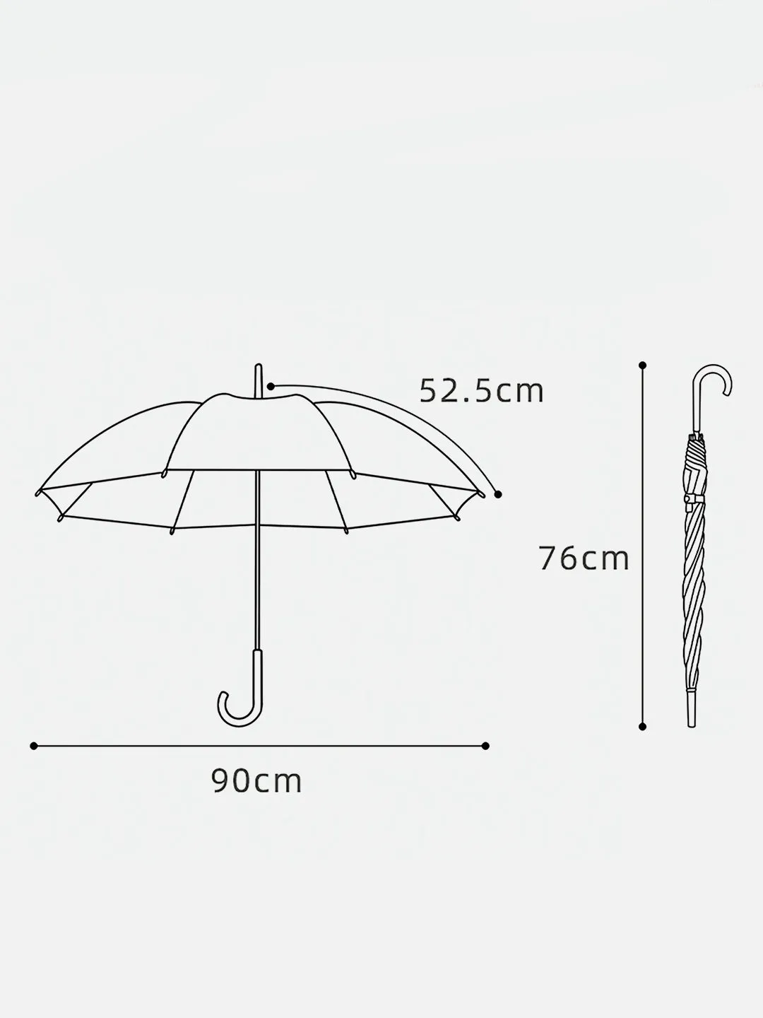 Little Surprise Box Transparent Style Blue Umbrella for Kids