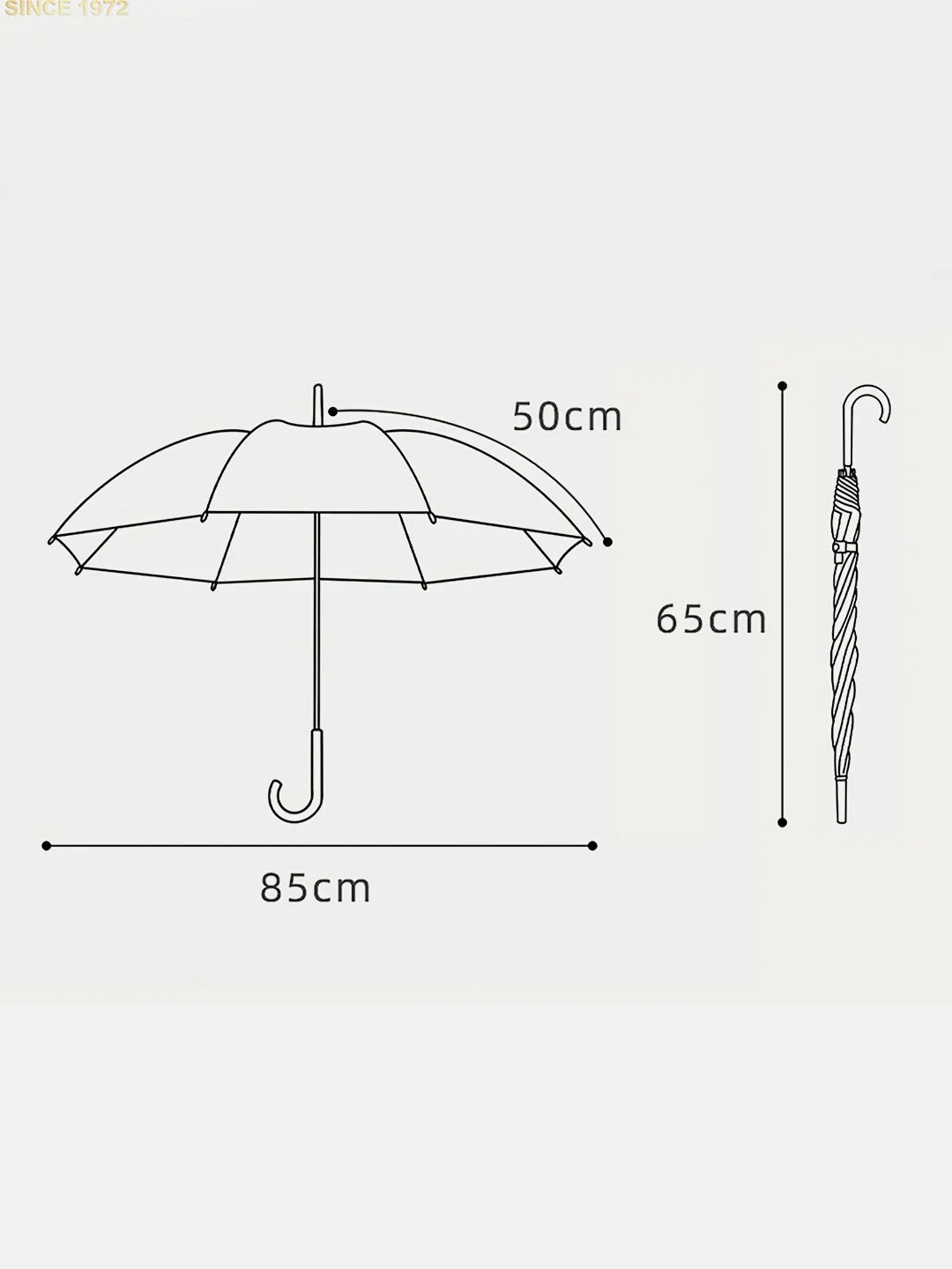 Little Surprise Box Transparent Style Blue Umbrella for Kids