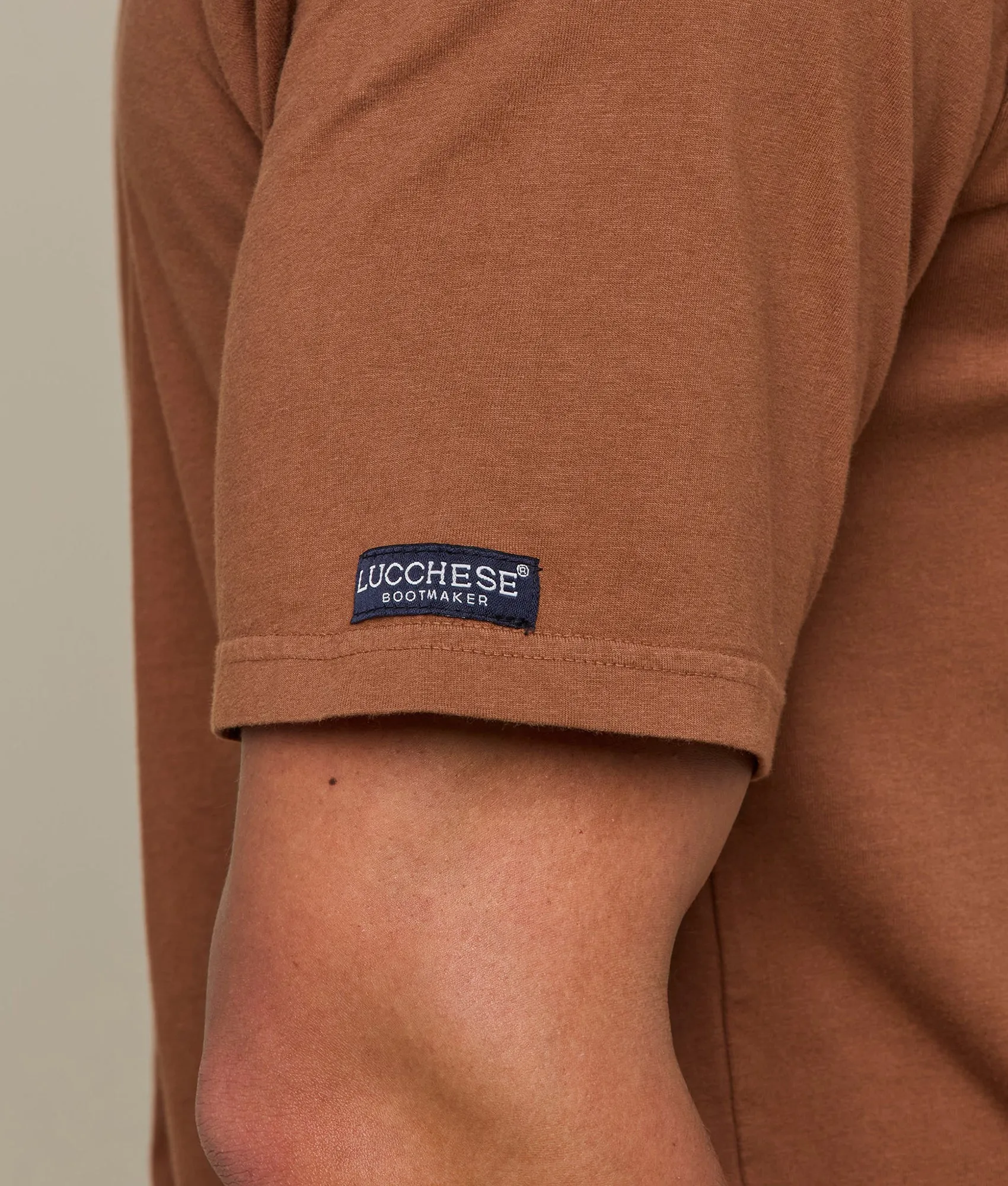 Lucchese Badge Tee :: Tobacco