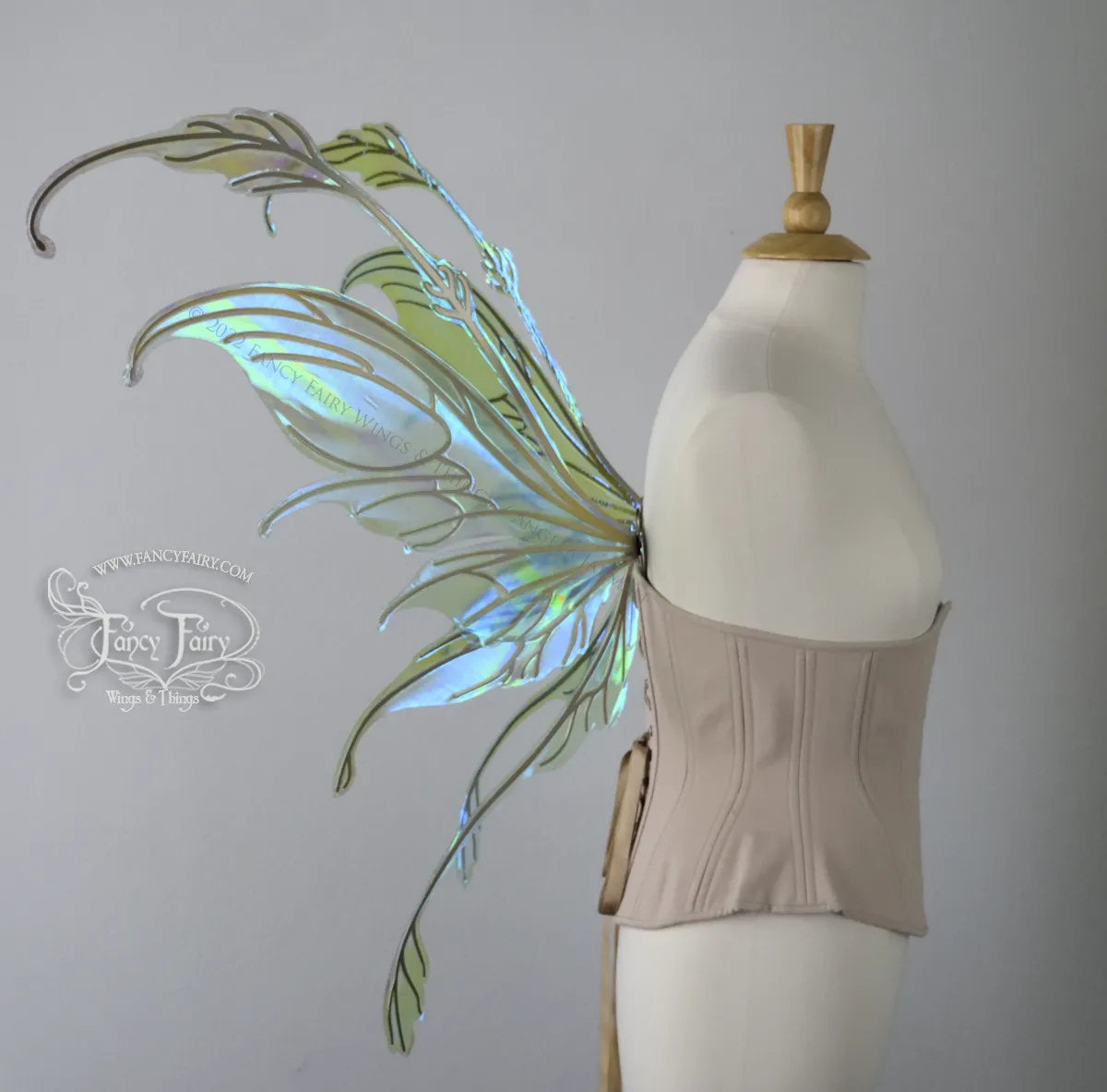 Made to Order Fauna Iridescent Convertible Fairy Wings in Your Color with Gold Veins