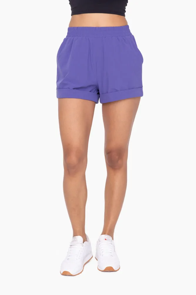 Mono B High Waist Cuffed Casual Shorts AP-A1230