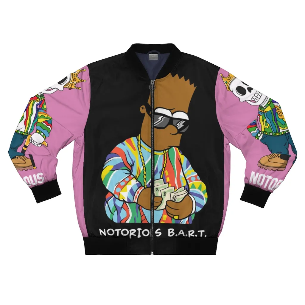 Notorious Bart  Bomber Pink Jacket