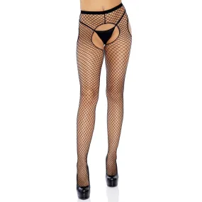 Plus Grey Industrial Net Suspender Hose - Queen -  Black