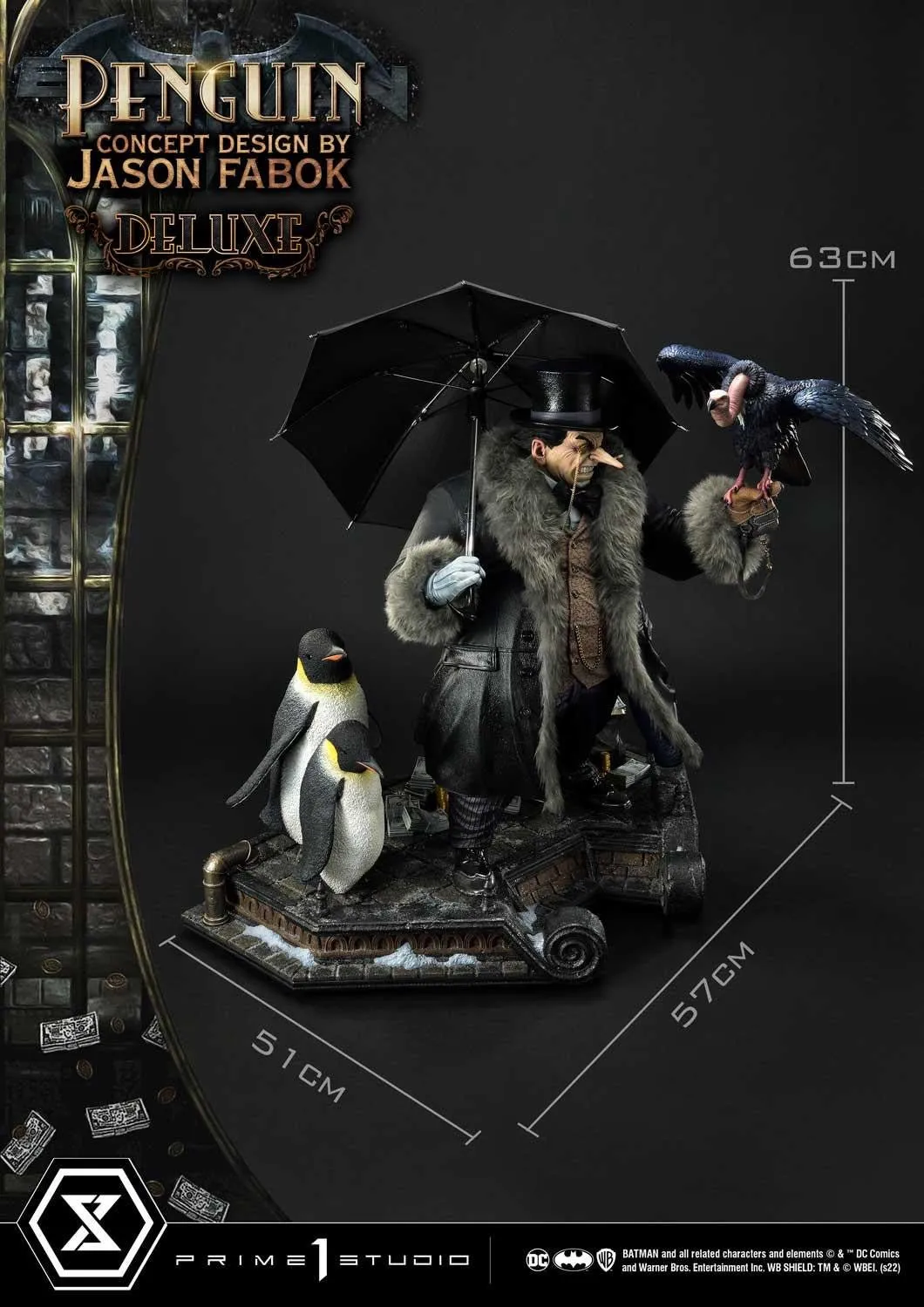 PRE-ORDER: Prime 1 Studio Museum Masterline Batman (Comics) Penguin (Concept Design By Jason Fabok) DX Bonus Version 1/3 scale Statue