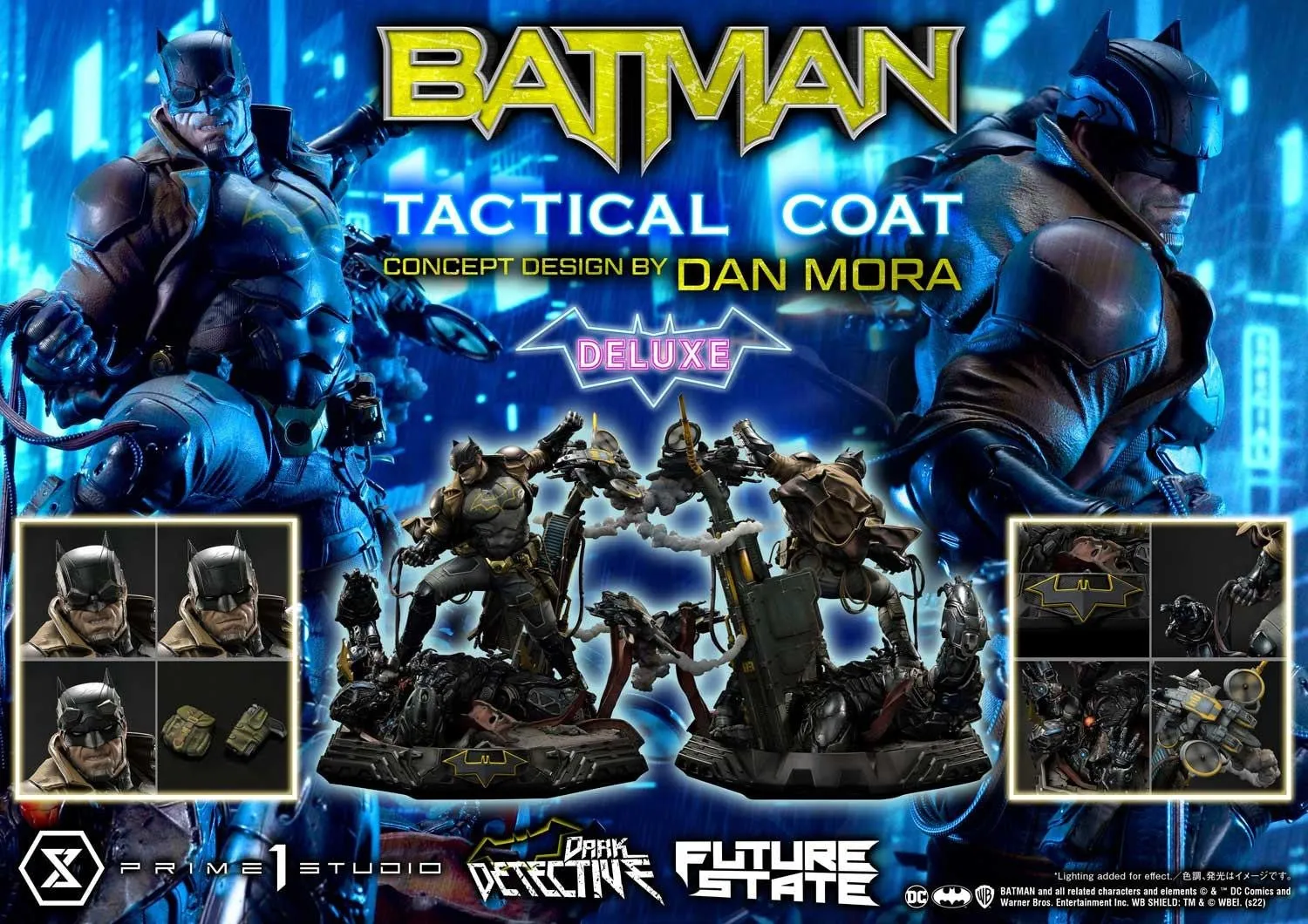 PRE-ORDER: Prime 1 Studio Ultimate Premium Masterline DC Future State Batman Dark Detective Tactical Coat DX Bonus Version 1/4 Scale Statue