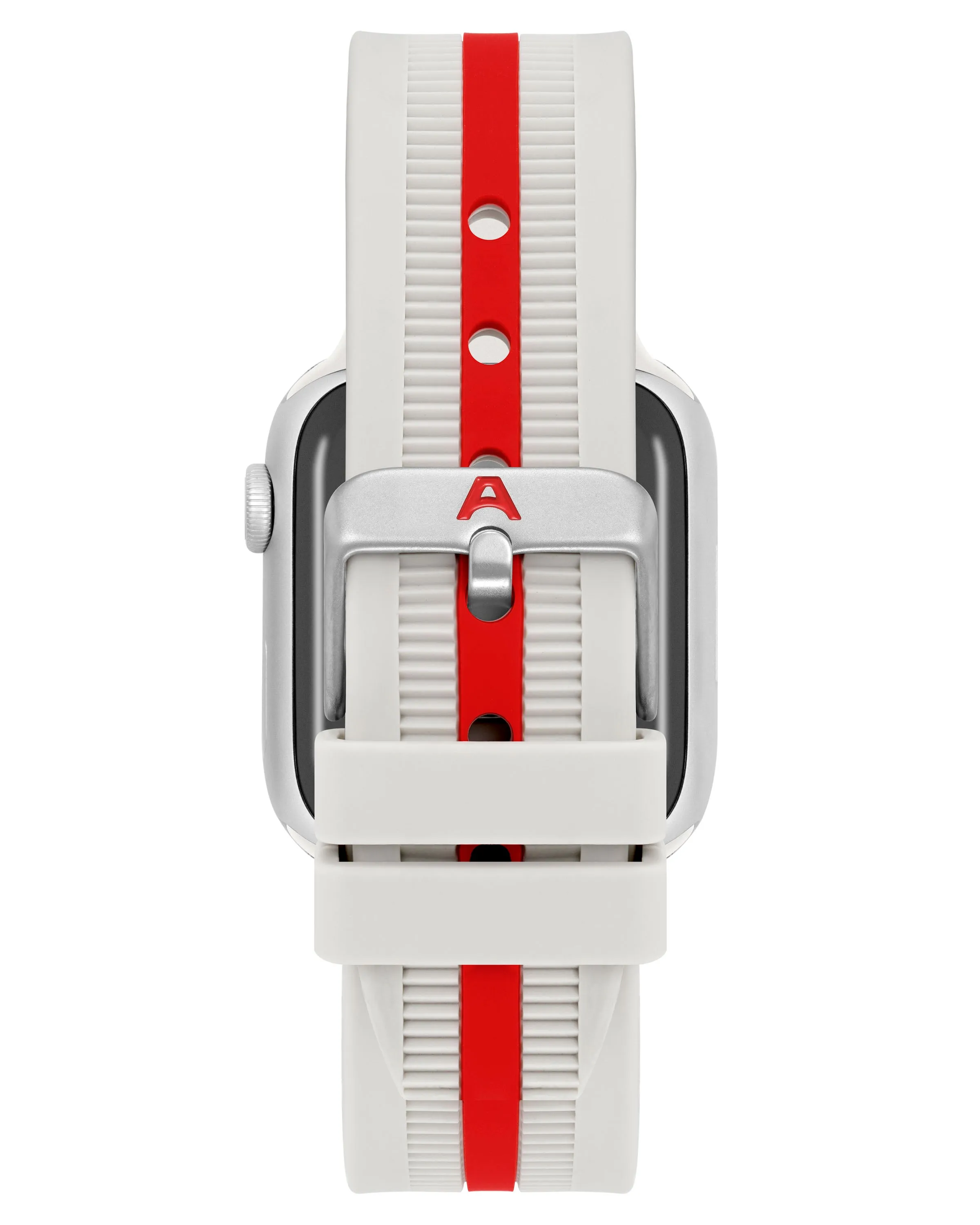 Racer Silicone Band for Apple Watch™ | Cream/Red