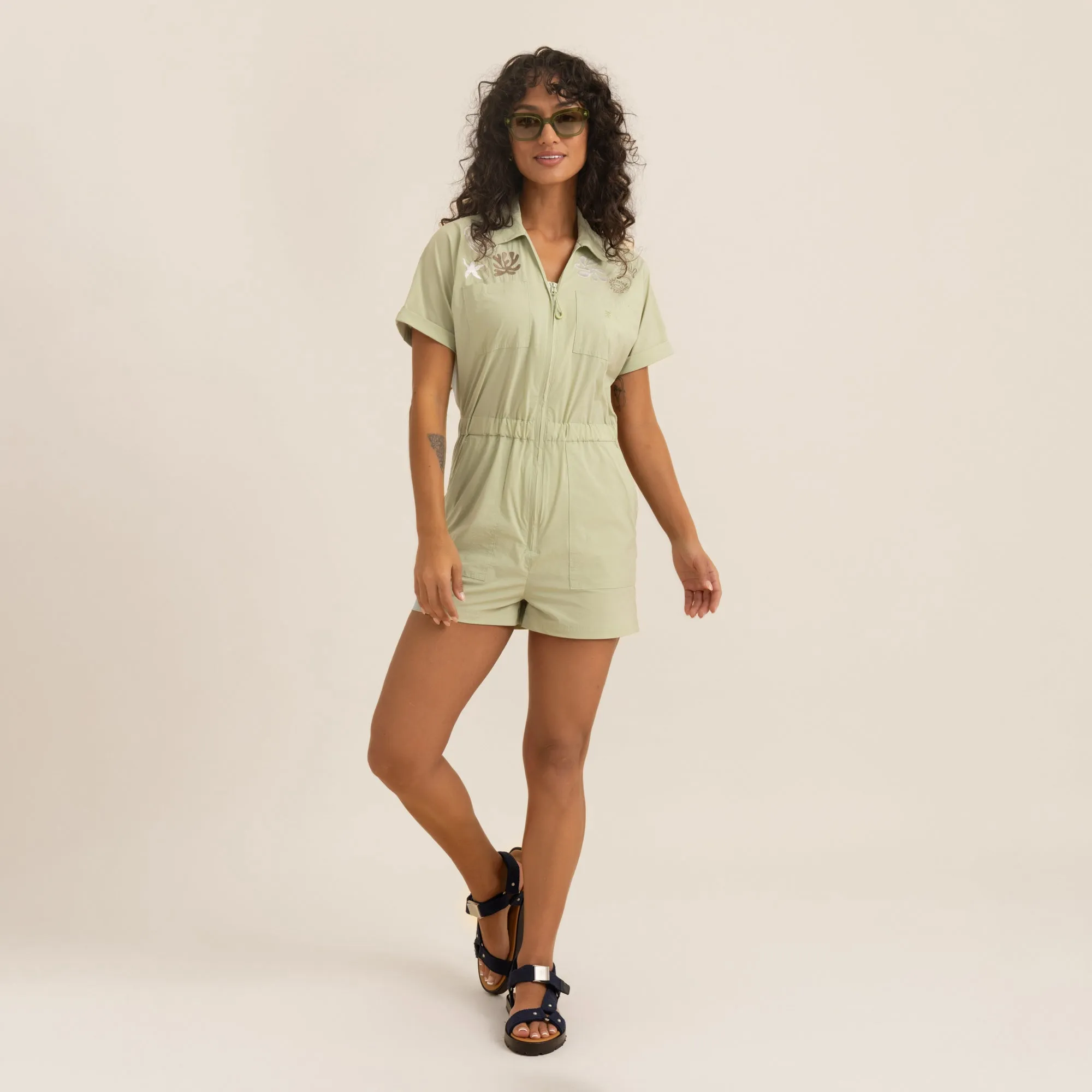 Rapids Romper - Pear