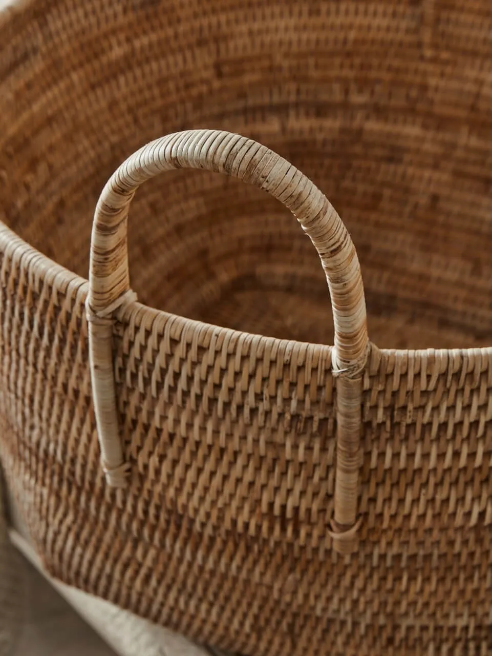 Rattan Storage Baskets Natural