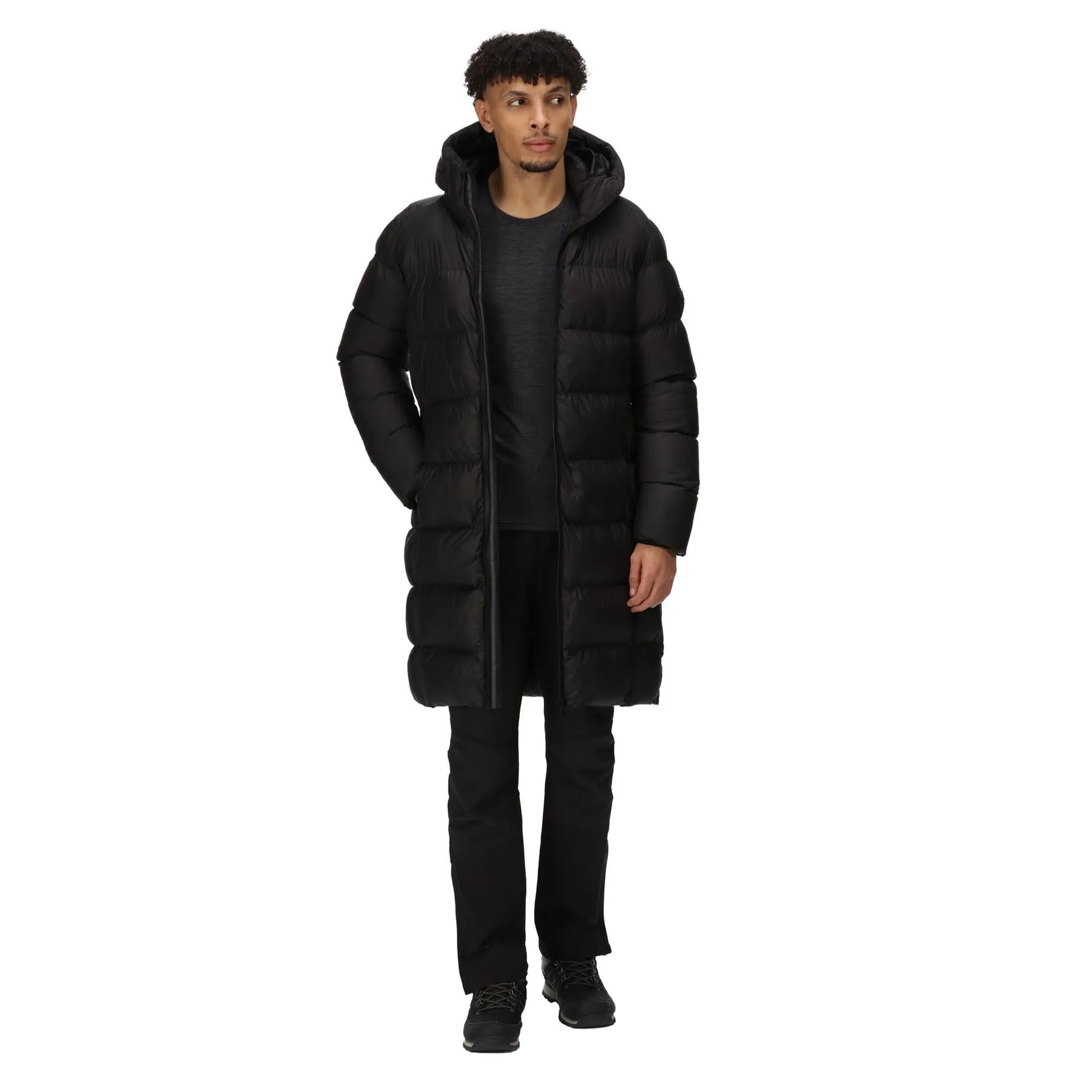 Regatta Mens Hallin Water Repellent Hooded Quilted Coat