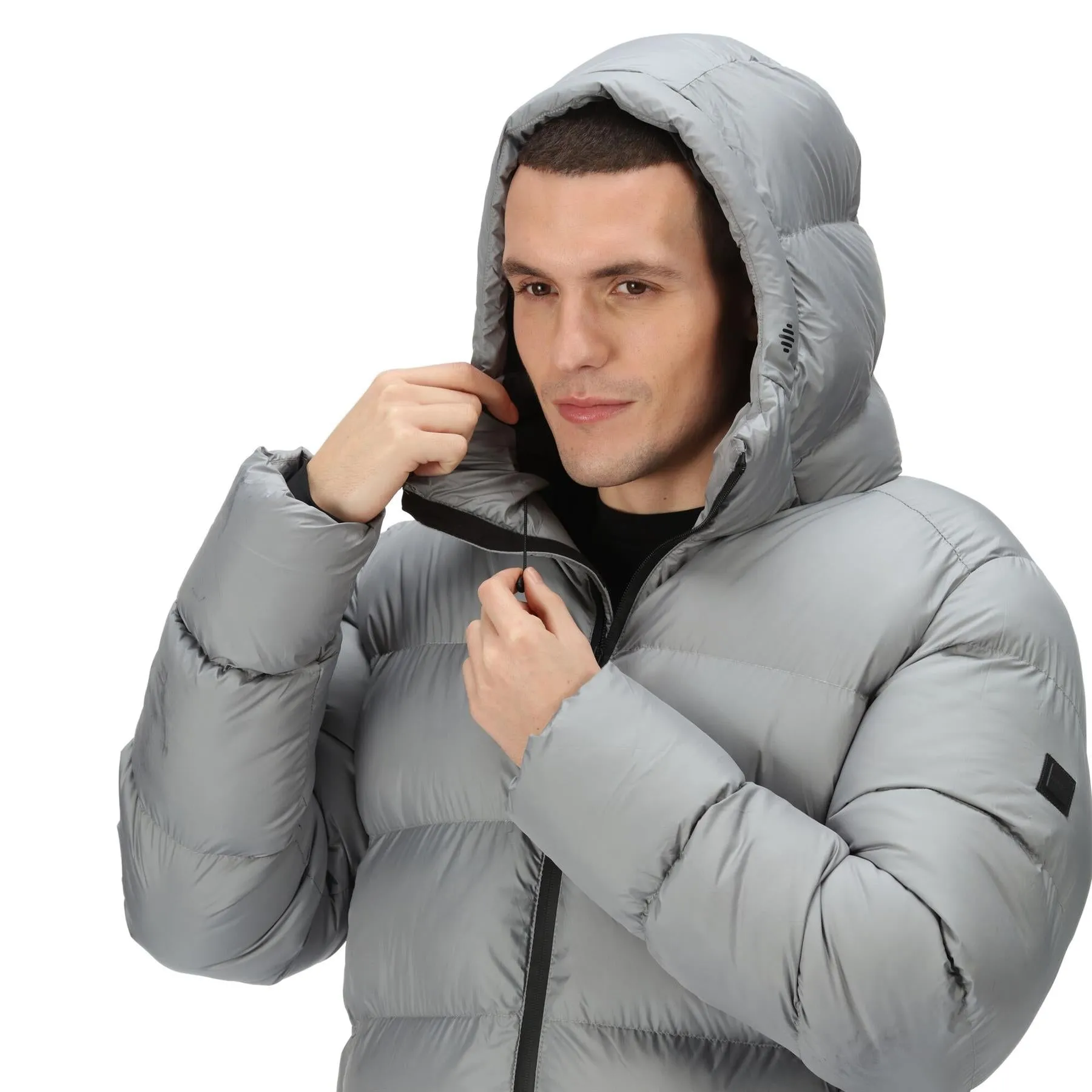 Regatta Mens Hallin Water Repellent Hooded Quilted Coat