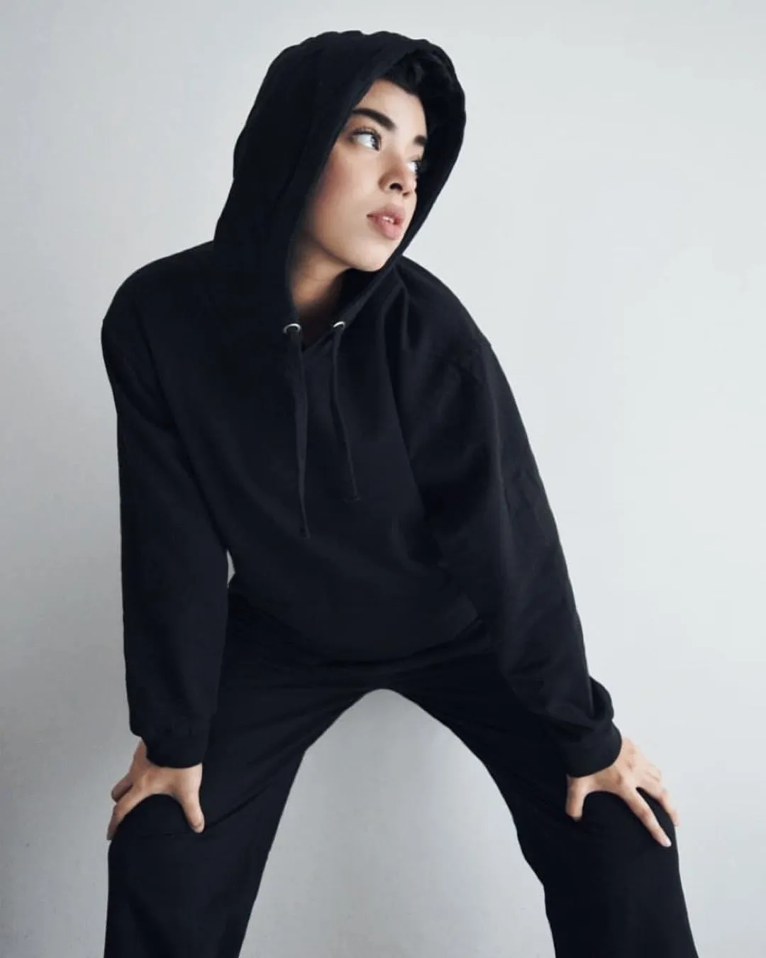 Relaxed Fit Hoodie Black