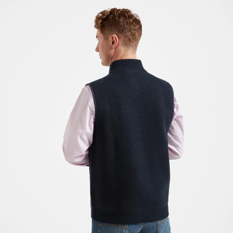 Schoffel Hybrid Lamsbwool Aerobloc Mens Gilet - Navy