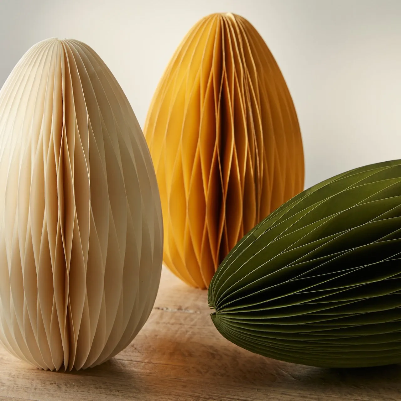 Set of 3 Large Paper Egg Decorations