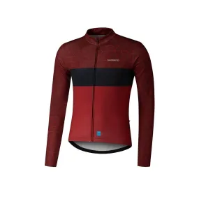 Shimano Vertex Long Sleeve Red Jersey