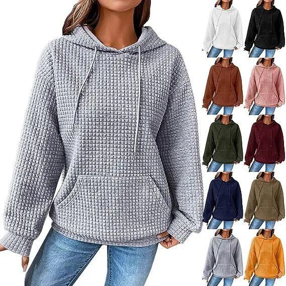 SimpleStyle Women's Solid Knit Hoodie — Women's Hoodie