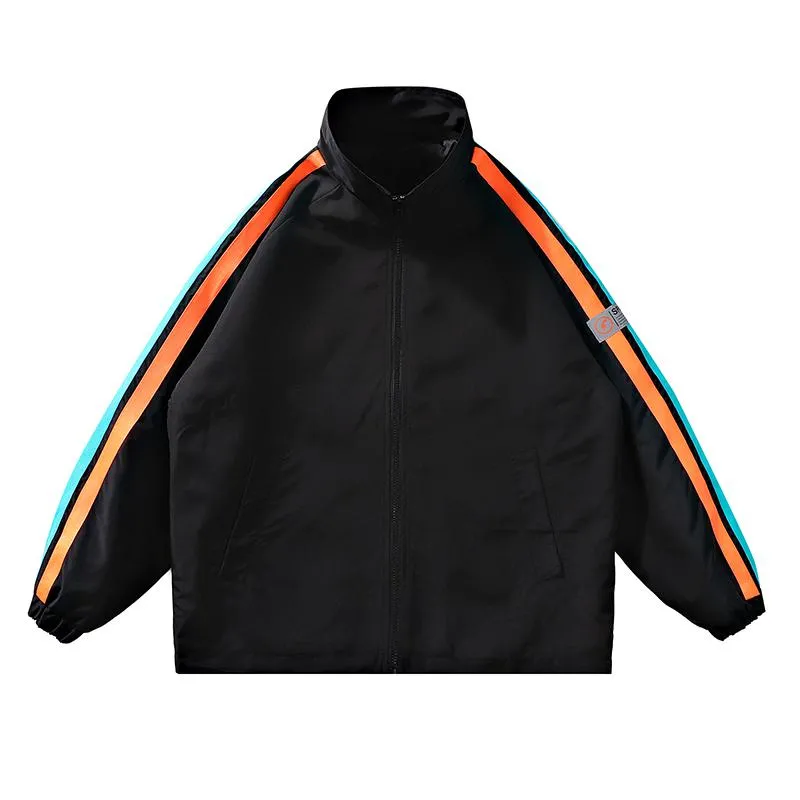 Slim-Fit Casual Zip-Up Track Jacket